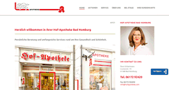 Desktop Screenshot of hofapotheke.com