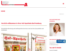 Tablet Screenshot of hofapotheke.com